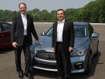 Infiniti chief Johan de Nysschen (left) with Renault Nissan CEO Carlos Ghosn