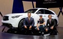 Sebastian Vettel shows off personalized Infiniti FX50 Concept live photos