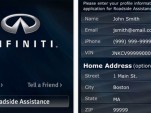 Infiniti's free roadside assistance app 