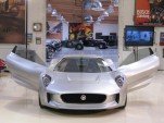 Jaguar C-X75 concept car, Jay Leno's Garage, Burbank, CA, before 2010 Los Angeles Auto Show