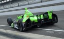 James Hinchcliffe leaves the pits at Indianapolis - Anne Profit photo