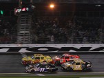 Jamie McMurray pushed Kurt Busch to victory in the Budweiser Shootout Photo courtesy NASCAR