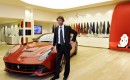 Jamiroquai lead singer Jay Kay at Ferrari’s headquarters in Maranello, Italy