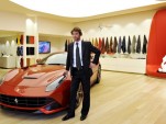 Jamiroquai lead singer Jay Kay at Ferrari’s headquarters in Maranello, Italy