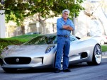 Jay Leno drives the Jaguar C-X75 Concept