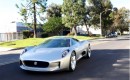 Jay Leno drives the Jaguar C-X75 Concept