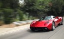 Jay Leno drives the Pagani Huayra