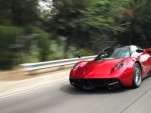 Jay Leno drives the Pagani Huayra