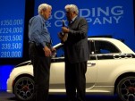 Jay Leno thanks the winning bidder for his generosity