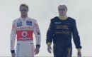 Jenson Button and Mika Häkkinen
