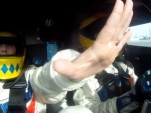 Joao Barbosa's wife flashes the "you're sleeping on the couch" signal.