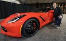 Joe Flacco and a 2014 Chevrolet Corvette Stingray