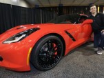 Joe Flacco and a 2014 Chevrolet Corvette Stingray