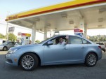 John and Helen Taylor depart on the Smarter Driving Tour. Image: Shell