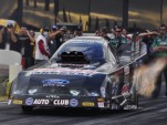 John Force in action at Pomona last weekend - Anne Proffit photo