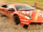 Jon Olsson's Lamborghini crossing water after Gumball 3000