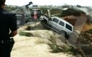 Junior Seau's Cadillac Escalade being hauled back up the cliff -- via TMZ