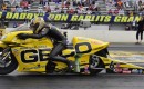 Karen Stoffer on her Suzuki Pro Stock Motorcycle - Anne Proffit photo