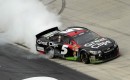 Kasey Kahne celebrates his win at the Food City 500 - image: Tim Parks for Chevrolet