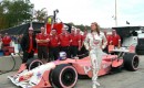 Katherine Legge and her PKV Champ Car team at Road America in 2006 - Anne Proffit photo