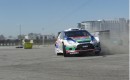 Ken Block and Mikko Hirvonen at DiRT 3 launch in London