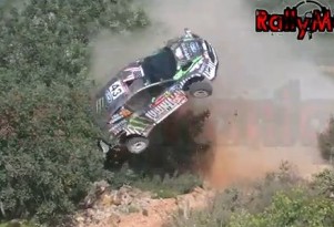 Ken Block destroys his Fiesta RS WRC car in testing