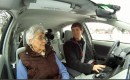 Kyle Thibaut and his grandmother in 2012 Toyota Prius Plug-In Hybrid (CrunchGear TV)