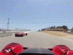 Laguna Seca, from the engine cover of a Ferrari 333 SP