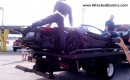Lamborghini Aventador LP 700-4 with damage from blown tire