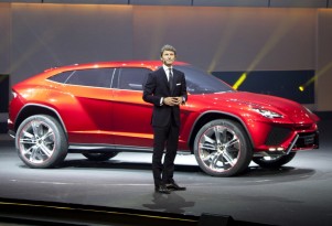 Lamborghini CEO Stephan Winkelmann and the 2012 Urus SUV concept
