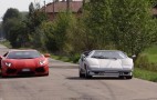 Lamborghini Aventador And Countach On The Streets Of Sant'Agata: Video