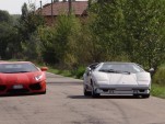 Lamborghini Aventador and Countach