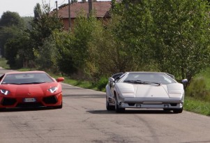 Lamborghini Aventador and Countach