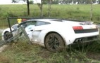 Groom Crashes Lamborghini Gallardo Hire Car