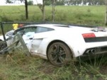 Lamborghini Gallardo crashed by groom in Australia