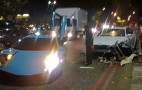 Al-Thani Lamborghini Murcielago Crashes In London