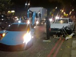 Lamborghini Murcielago crashes in London