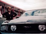 Latifah and Braun with the 2010 Mustang