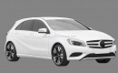 Leaked Mercedes-Benz A-Class patent renderings. Images via Autoscoops.be.