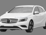 Leaked Mercedes-Benz A-Class patent renderings. Images via Autoscoops.be.