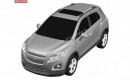 Leaked patent for Chevrolet's version of the Buick Encore/Opel Mokka