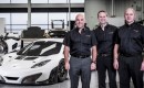 (Left to right) Ian Morgan, Andrew Bailey and Tim White join McLaren GT