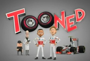 Lewis Hamilton and Jenson Button star in Tooned