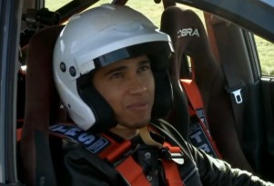 Lewis Hamilton drives Top Gear's Suzuki Liana 