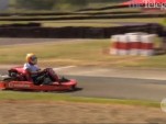 Lewis Hamilton shows his karting ability at Eastern Creek, near Melbourne, Australia