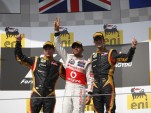 Lewis Hamilton took his second win of the season - Lotus photo