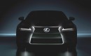 2013 Lexus GS 350 teaser image, brightened to show detail.