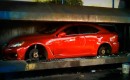 Lexus IS F gets crushed
