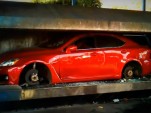 Lexus IS F gets crushed