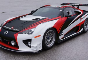 Lexus LFA race car prepared by Gazoo Racing
